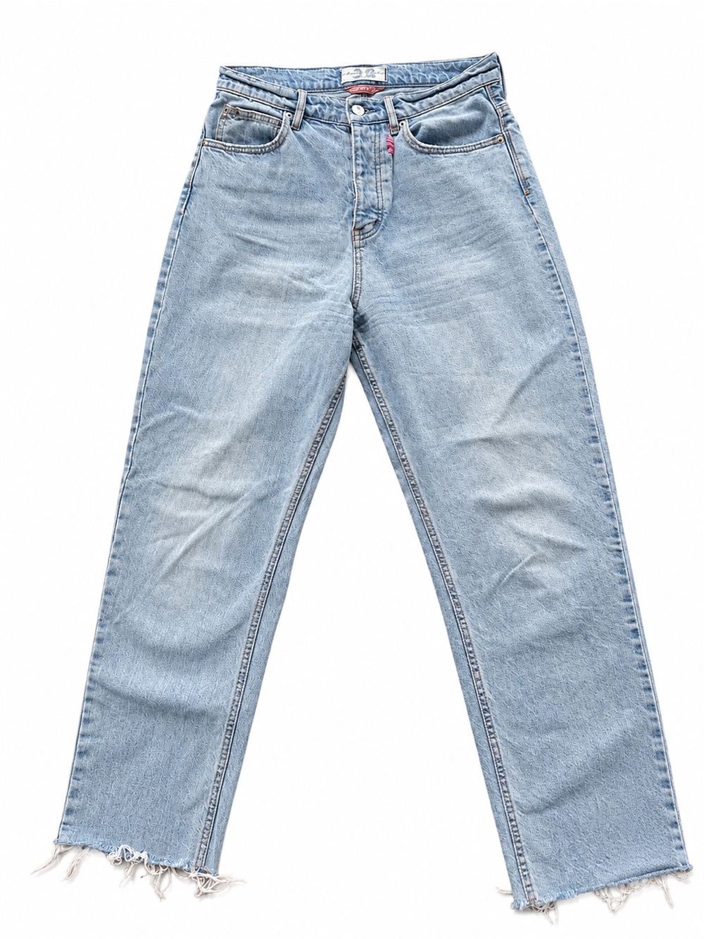 Free People Light Blue Relaxed Straight-Leg Jeans